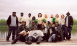 With the Vesalius String Quartet and the Earth Conservation Corps after the premiere of Anacostia Journal..jpg